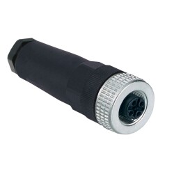 CONNECTOR SHIELDED MALE , M12 SPRING-CAG - 1