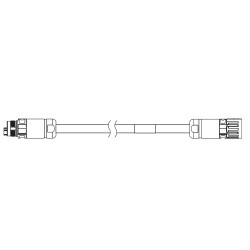 OMRON 1SA series servo EXTENSION hybrid cable, 10 m, 230 V: 1 kW to 1.5 kW, 400 V: 750 W to 3 kW - 1