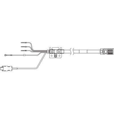 OMRON 1SA series servo hybrid cable, 10 m, non braked, 230V: 200-750W - 1