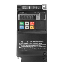 OMRON 3G3MX2 inverter drive, 0.75/1.1 kW (HD/ND), 5.0/6.0 A (HD/ND), 200 VAC, 1~ input, sensorless vector, w/o heatsink - 1