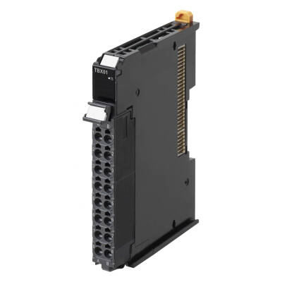 OMRON 4 Digital Outputs, Standard speed, PNP 24 VDC, 2 A/point, 8 A/NX unit, screwless push-in connector, 12 mm wide - 1