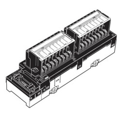 OMRON CompoNet input unit, 16 x 24 VDC inputs, NPN, 3-tier screw terminals - 1