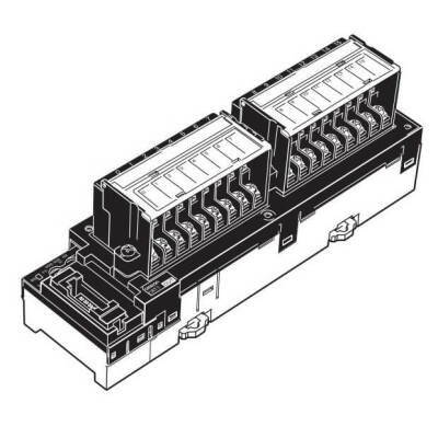 OMRON CompoNet input unit, 16 x 24 VDC inputs, NPN, 3-tier screw terminals - 1