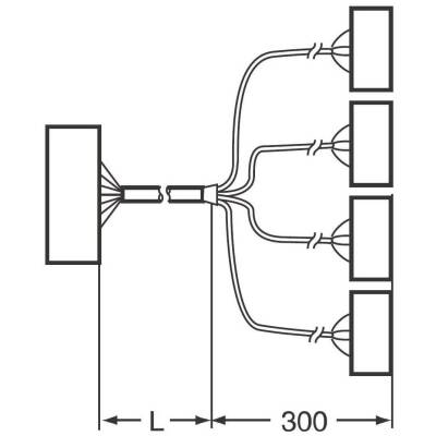 P2RV-300C-SIM-B - Connecting Cable For P2Rvc8 With Siemens Plc 6Es7 3221Bl000Aa0 - 1