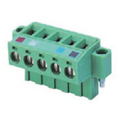 OMRON DeviceNet connector, parallel with screws, connector insertion and wiring in same direction. - 1