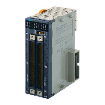 OMRON Digital I/O unit, 32 x 24 VDC inputs, 32 x transistor outputs, NPN, 0.5 A, 12 to 24 VDC, 3.2 A max, 2 x FCN40 connectors (not included) - 1