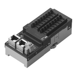 OMRON EtherCAT digital I/O unit, 16 x inputs, PNP, e-CON connectors (not included) - 1