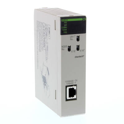 OMRON EtherNet/IP unit, 100Base-TX, 1 x RJ45 socket, supports CIP, FINS/UDP and FINS/TCP - 1