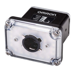 Omron - F430-F000M12M-RRS F430 Akıllı Kamera, 1,2 MP monokrom, Orta görüş, Otomatik odaklama 50-300 mm, Kırmızı halka ışık, AutoVISION Sensör, Ethernet TCP/IP, EtherNet/IP, PROFINET, IP65/IP67 - 1