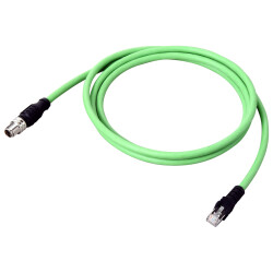 OMRON FHV7 Ethernet cable, straight 10 m, M12 connector - 1