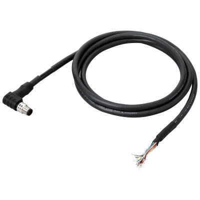 OMRON FHV7 Power / IO Cable, right angle 10 m, M12 connector - 1