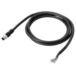 OMRON FHV7 Power / IO Cable, straight 10 m, M12 connector - 1