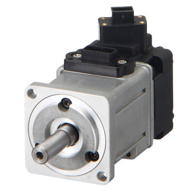 OMRON G5 serisi high inertia AC servo motor, 400 W, 200 VAC, 3000 rpm, 1.3 Nm, incremental, frenli - 1