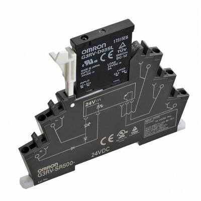 G3RV-SR500-A 24VDC - İnce Solid State Röle & Siyah Soket - 1