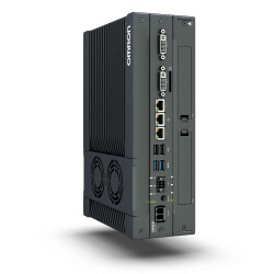 OMRON Industrial Box PC with Intel® Core™ i7-7820EQ, 8 GB DRAM (non-ECC), No Storage, No OS, 1 PCIe + 2 drive slots, extra DVI-D - 1