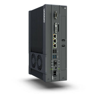 OMRON Industrial Box PC with Intel® Core™ i7-7820EQ, 8 GB DRAM (non-ECC), No Storage, No OS, 1 PCIe + 2 drive slots, RS-232C - 1