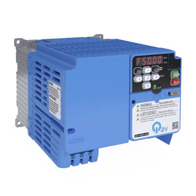 OMRON Inverter Q2V, 1x200V, ND: 12,2 A / 3,0 kW, HD: 11,0 A / 2,2 kW, IP20, EMC filter class C1, max. output freq. 590Hz - 1