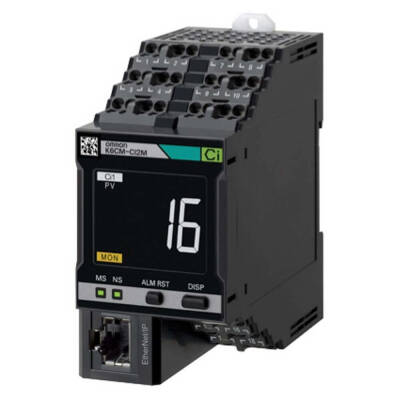 OMRON Motor Condition Monitoring, AC, 3-phase, Induction motor, Current Analysis model, 24 VAC/VDC, Transistor control output, Push-in Plus, LCD display, Ethernet IP/Modbus, applicable in environment with inverters - 1