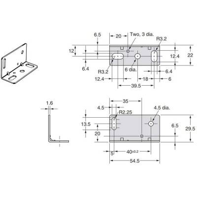 E39-L53 - Mounting Bracket Provided With E3Jm - 1