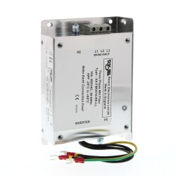 OMRON MX footprint RFI filter, 10A, 400VAC, three phase, for 1.5 to 3.0KW models, low leakage current - 1