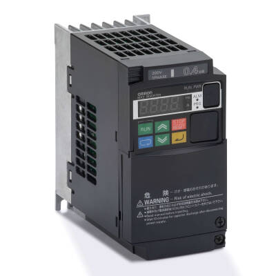 OMRON MX inverter sürücü, 0.4/0.55 kW (HD/ND), 3.0/3.5 A (HD/ND), 200 VAC, 1~ giriş, sensorless vector - 1