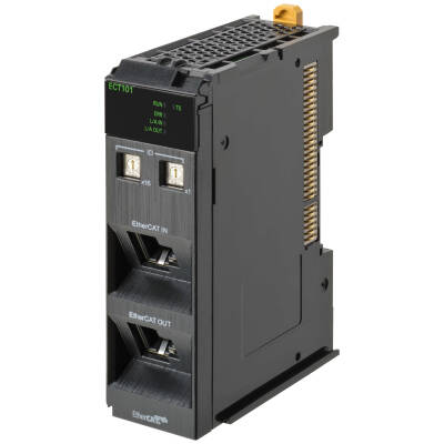 Omron - NX-ECT101 NX-series EtherCAT® Slave Unit. High-speed data exchange based on EtherCAT. - 1