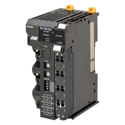 Omron - NX-PNC202 NX-series PROFINET Coupler, 2 ports, 63 I/O units, max I/O current 10 A, screwless push-in connector, delivered with end cover - 1