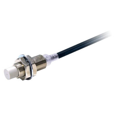 OMRON Proximity sensor, inductive, nickel-brass short body, M12, unshielded, 8 mm, DC, 3-wire, PNP NO, IO-Link COM3, 2 m prewired - 1