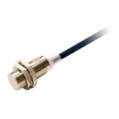 OMRON Proximity sensor, inductive, nickel-brass, short body, M18, shielded, 8 mm, DC, 3-wire, NPN NO+NC, 2 m prewired - 1