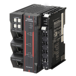 OMRON Safety Gateway for CIP-Safety, SD-Card slot, iBus connection up to 10 A, Interface 1: Ethernet/IP port, Interface 2: CIP-Safety switching ports - 1