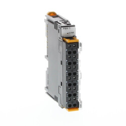 OMRON SmartSlice I/O power connection module, 4 x V and 8 x G terminals - 1