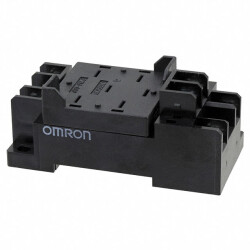 OMRON Socket, DIN rail/surface for 1- and 2-pole MK-S_X/T relays, with built-in diode - 1