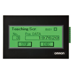 OMRON Touch screen HMI, 3.8 inch STN Mono LED: Green/Orange/Red, RS232C, 5VDC - 1