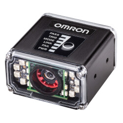 Omron - V430-F050W03M-SRP V430 Code Reader, 0.3 MP monochrome, Wide view, Fixed focus 50 mm, Red light, 1D/2D decoder, Ethernet TCP/IP, EtherNet/IP, PROFINET, IP65/IP67 - 1