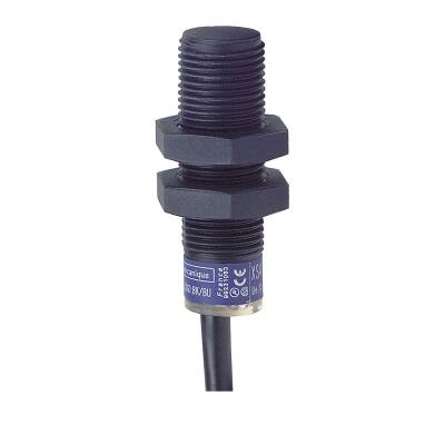 XS4P12NA340 - M12 Plastik NPN NA L=33mm - PPS - Sn:4mm - 12..24VDC - 2 Mt. Kablolu - 1