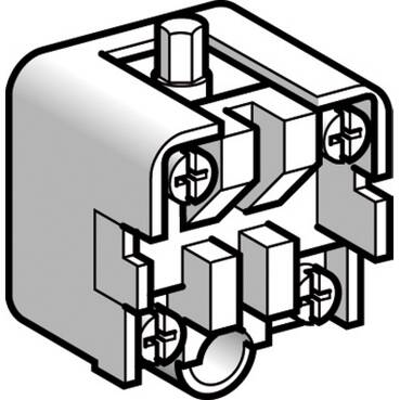 Telemecanique - XCKZ015 Limit switch kontak bloğu, Limit switch'ler XC Standard, XCKZ, 1 C/O ani hareket, gümüş kaplama - 1