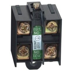 Telemecanique - XE2NP2138 Limit switch kontak bloğu, Limit switchler XC Standard, 1 co, 2 NO sl altın kaplamalı konnektörlü - 1