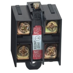 Telemecanique - XE2NP2148 Limit switch kontak bloğu, Limit switchler XC Standard, 1 co, 2 nc sl altın kaplamalı konnektörlü - 1