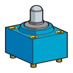 Telemecanique - ZC2JE665 Limit switch başlığı, Limit switch'ler XC Standard,. ZC2J, çelik bilyalı rulmanlı piston, +120 °C - 1